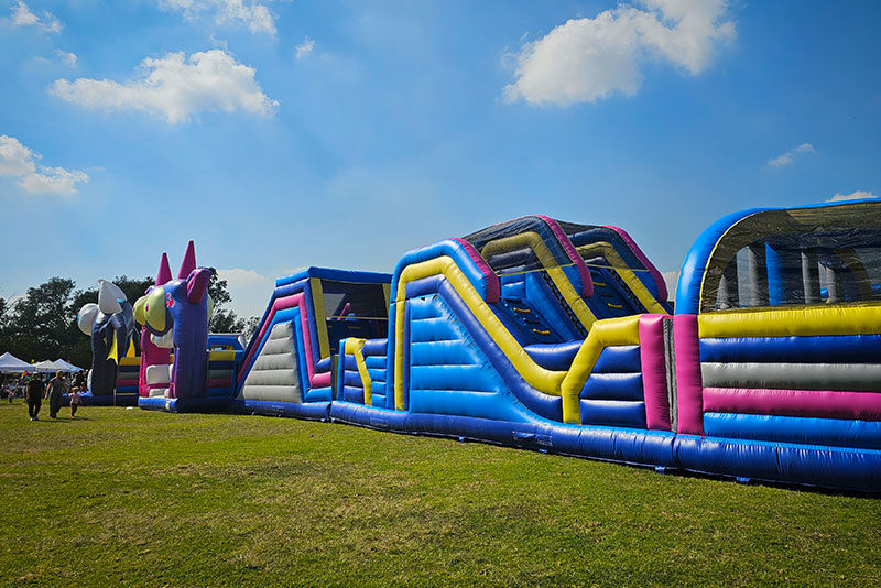 The Gauntlet inflatable obstacle course family experience About The Gauntlet inflatable obstacle course South Africa